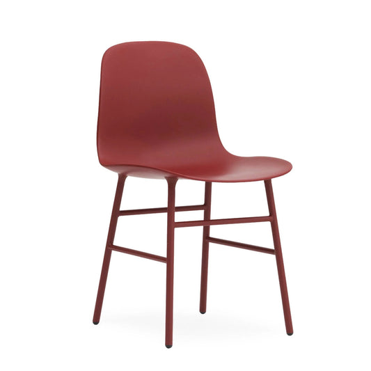 Normann Copenhagen - Form Chair, Steel Legs, Red