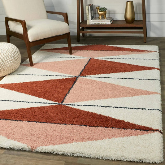 Balta Levine Modern Geometric Berber Shag Area Rug (27