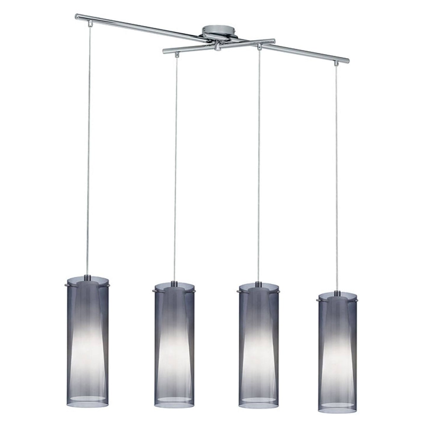 Eglo Lighting 90306A Pinto Nero Pendant Light, Matte Nickel