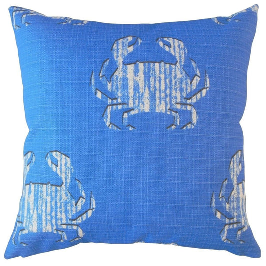 The Pillow Collection Rais Coastal Decorative Throw Pillow - Blue - 12 x 18 - Rectangle