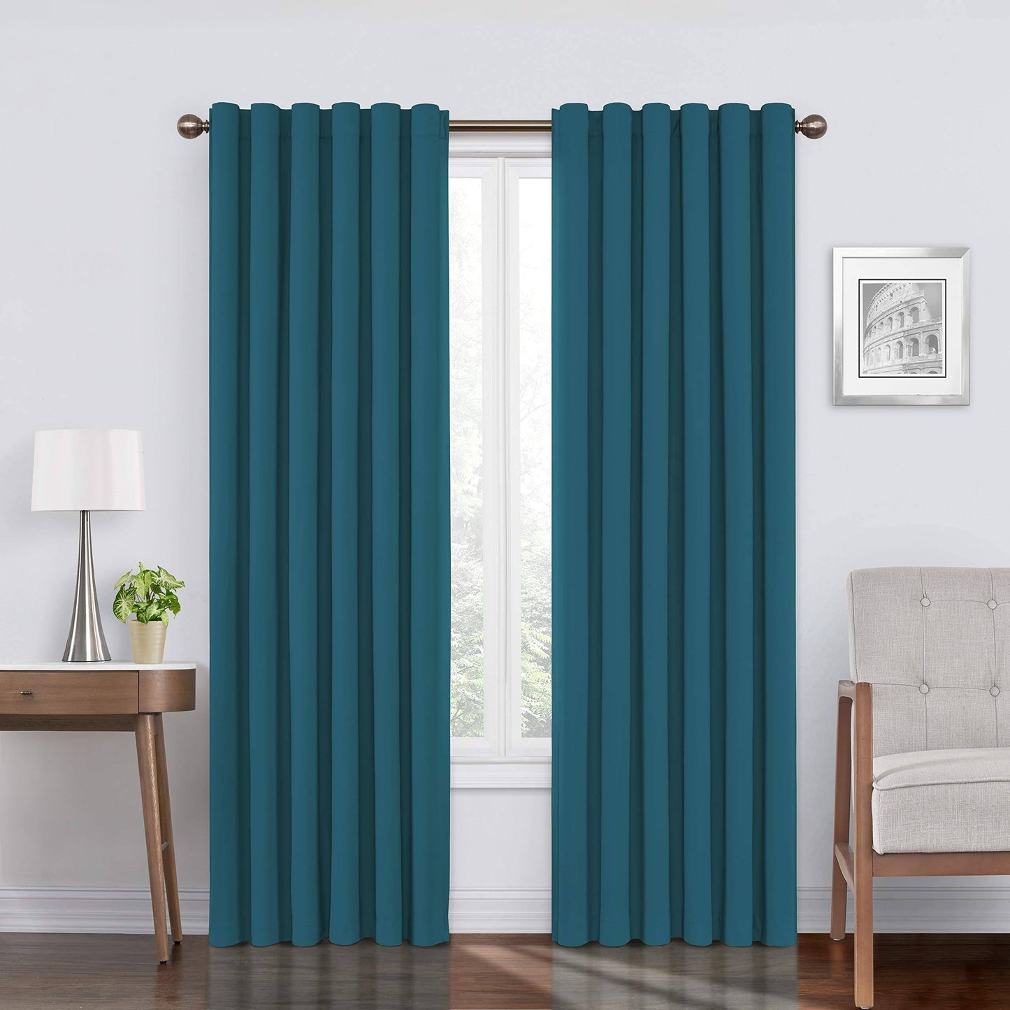 Eclipse Bradley Absolute Zero Max Blackout Window Panels - 95 Inches - Peacock