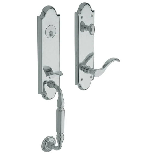 Baldwin 85350.LENT Keyed Entry Manchester Handleset Single Cylinder ;Polished Chrome