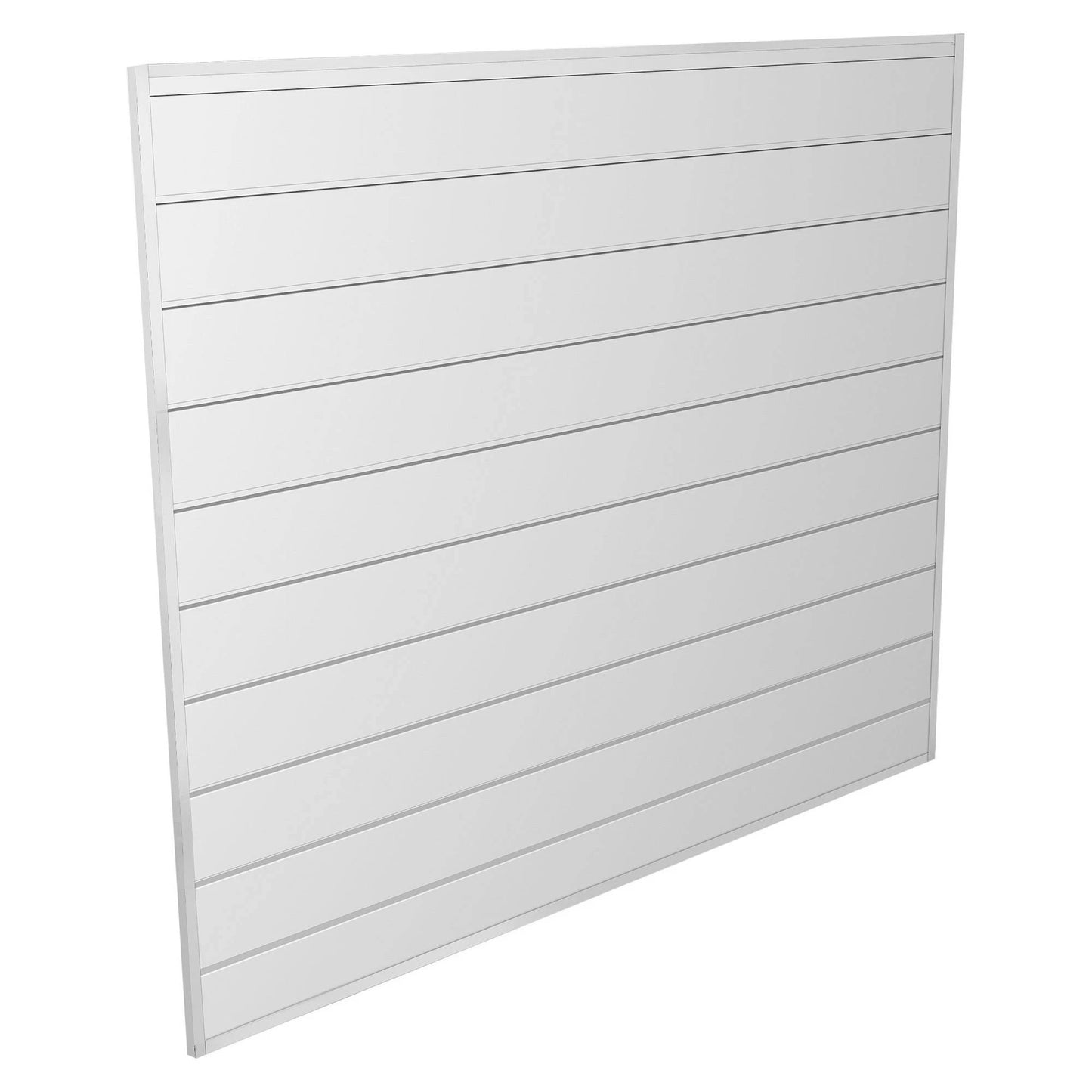 Proslat 4 ft. x 4 ft. PVC Slatwall - White