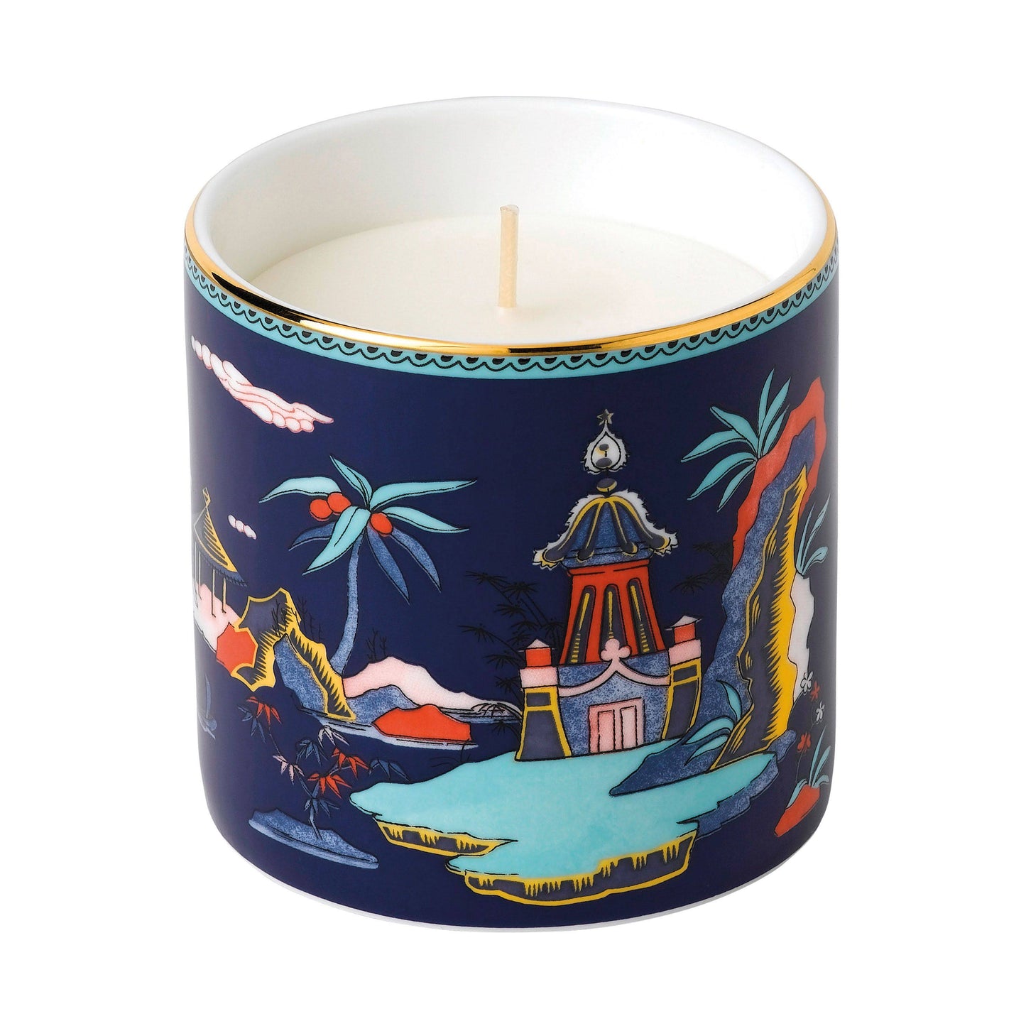 Wedgwood Wonderlust Blue Pagoda Candle