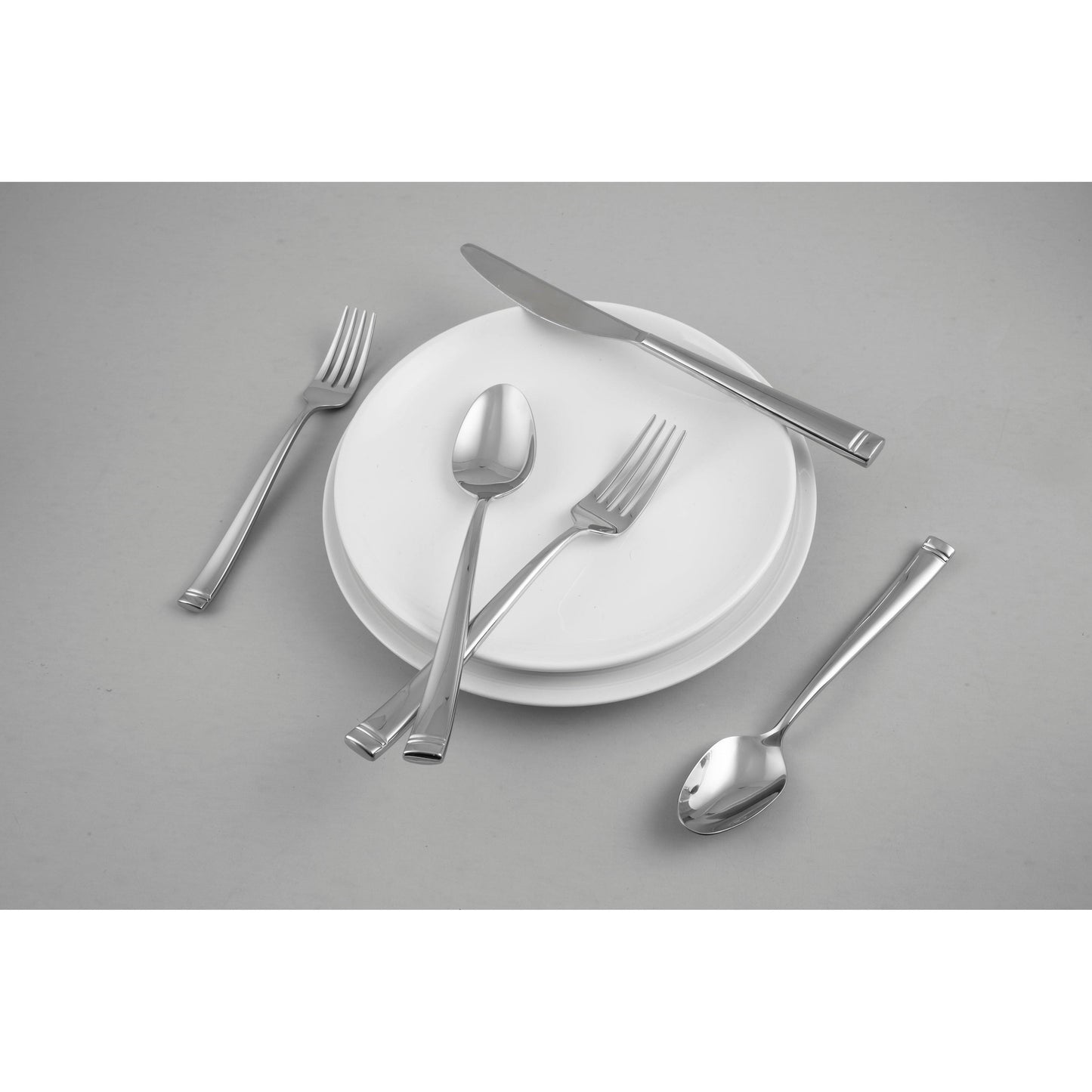 Cambridge Silversmiths Kingsland Mirror 20 Piece Flatware Set, Service for Four - 20 Piece - Service for 4