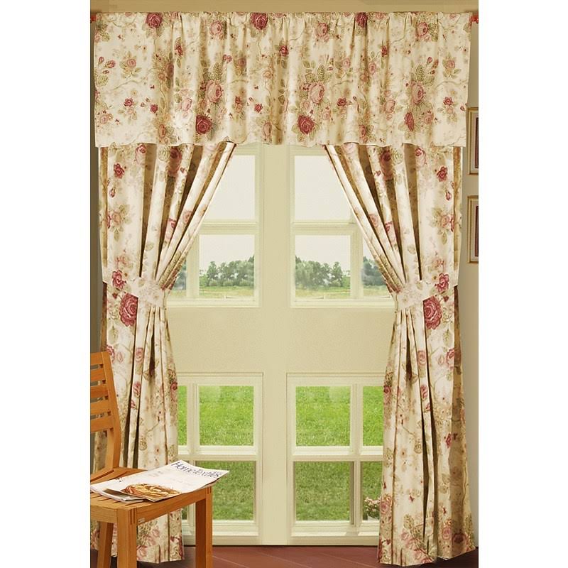 Nature/Floral Sheer Rod Pocket Curtain Panels August Grove