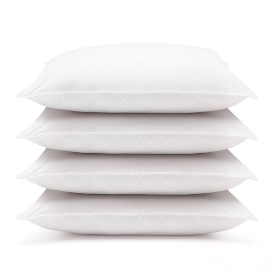 Downlite Hypoallergenic Down Alternative Jumbo Bed Pillow - Set of 4