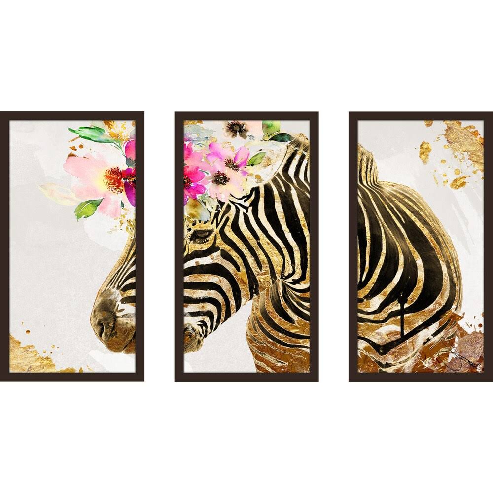 Picture Perfect International by Jodi Nora Framed Plexiglass Wall Art Set of 3, 17.5 in. x 33.5 in. x 1 in. Each