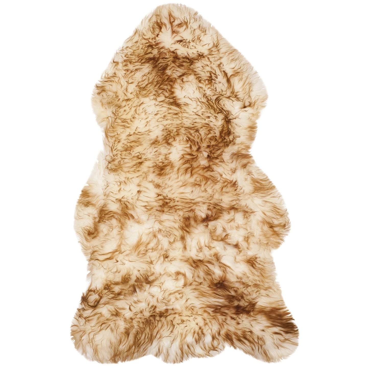 Safavieh Sheep Skin SHS121D Off White / Coco Brown Rug 2 x 3 Accent