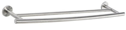 Amerock Arrondi Stainless Steel 24 in. Double Towel Bar