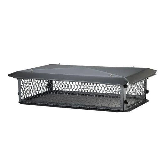 14x34 Big Top Multi-Flue Chimney Cap, Black Galv - 14