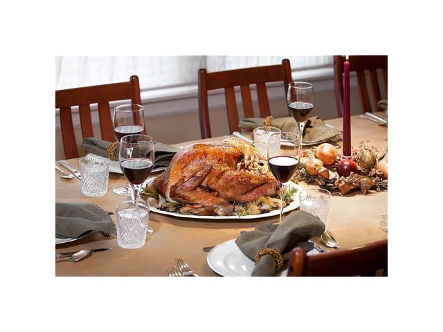 HIC Turkey Oversized Serving Platter, Embossed, Fine White Porcelain, 17-Inches