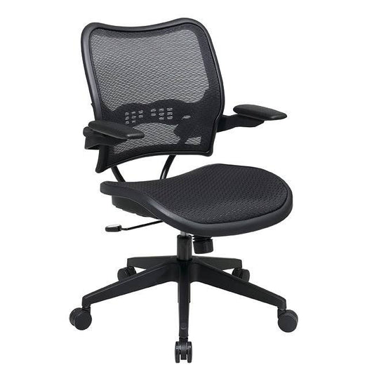 Office Star 13-7n1p3 Deluxe Air Grid Back Chair with Custom Fabric Seat