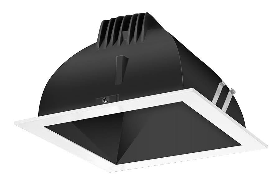 RAB Ndled4Sd-80Yy-B-W LED Trim Mod4 Sq 80Deg 27K 80CRI Black Cone White Ring