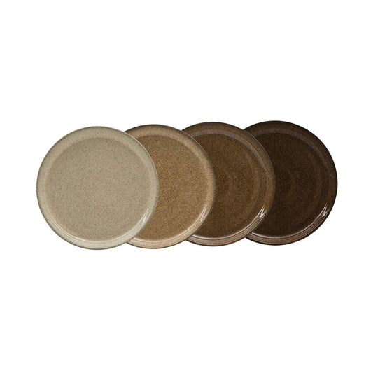 Denby Studio Craft Brown Medium Coupe Plate (Set of 4)