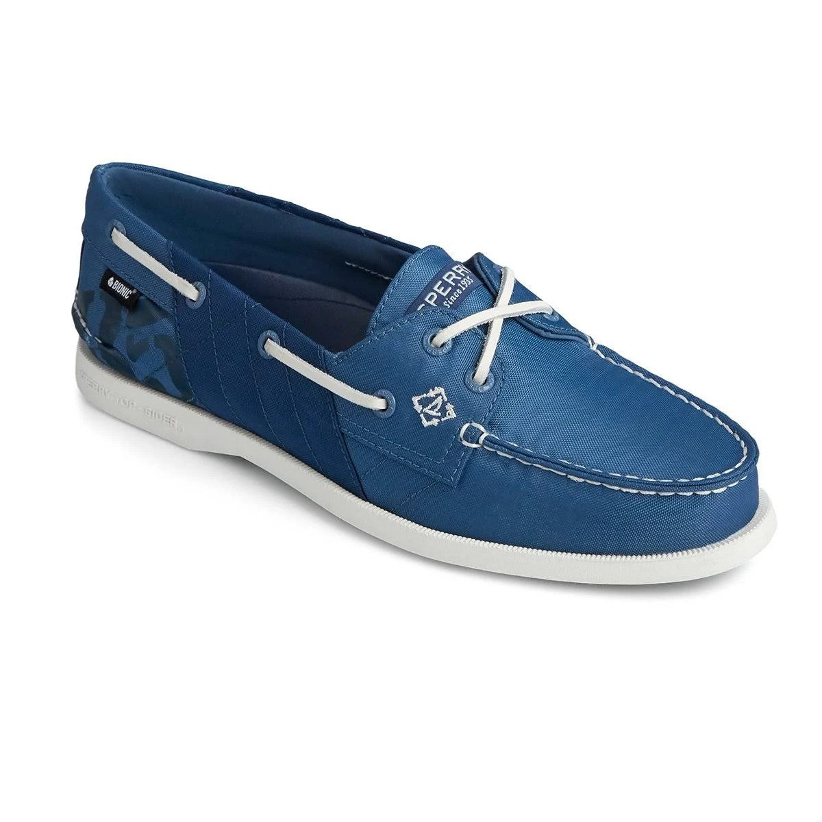 Sperry Top-Sider Womens Authentic Original 2-Eye Bionic Boat Shoe, Size: 6, Navy Plastic