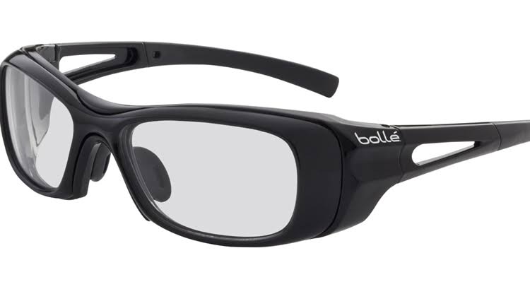 Bolle 40115 Skate Safety Glasses Black STD Temple Side Shields