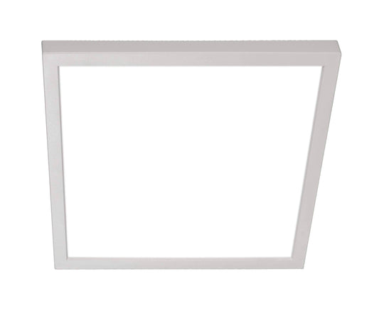 Nicor Lighting 9 inch Square Edge-Lit LED Surface Mount Downlight, 3000K (dse921203ksqwh)