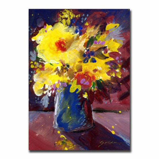 Trademark Global Sheila Golden Yellow Flowers Canvas Art