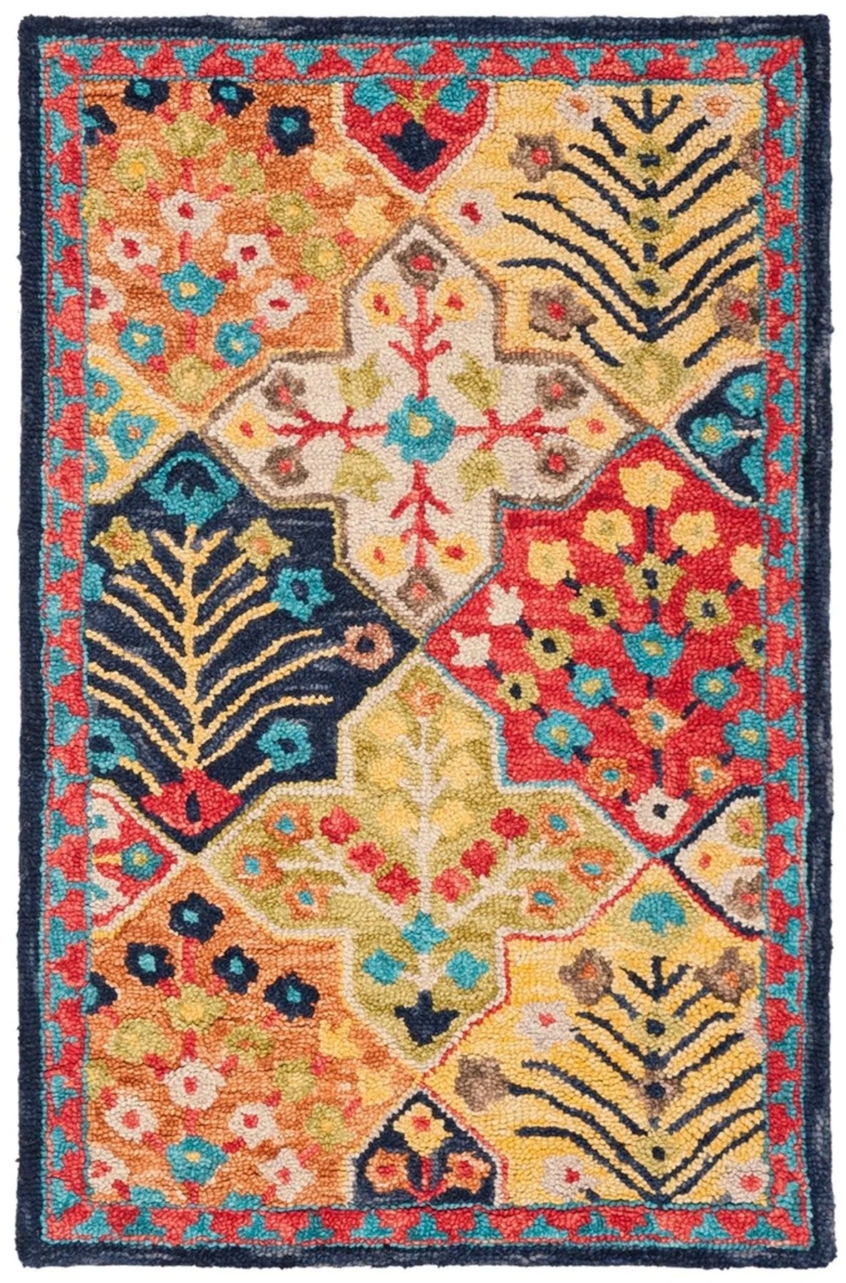 Safavieh Aspen Blue/Orange 3 ft. x 5 ft. Area Rug