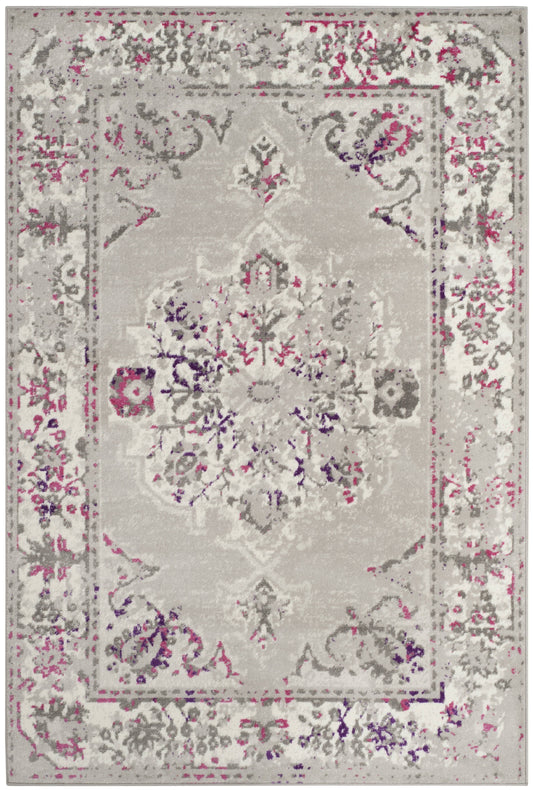 Safavieh Skyler Gray/Pink 2 ft. x 10 ft. Runner Rug