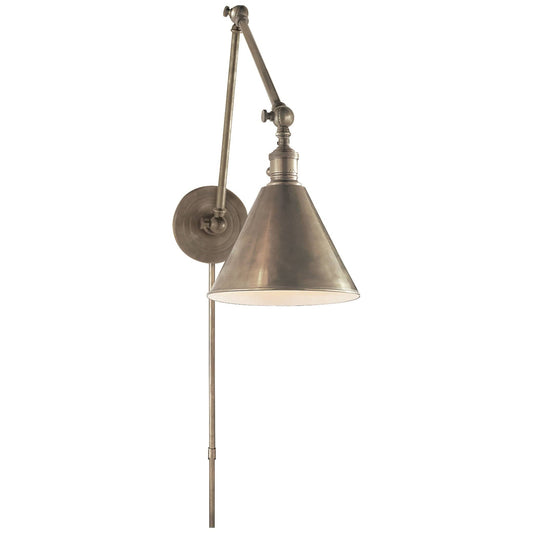 Visual Comfort SL2923AN E. F. Chapman Boston 16 inch 60 Watt Antique Nickel Task Wall Light