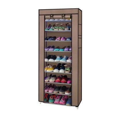 Closet Organizer 27 Pair Shoe Storage Cabinet Rebrilliant Finish: Coffee