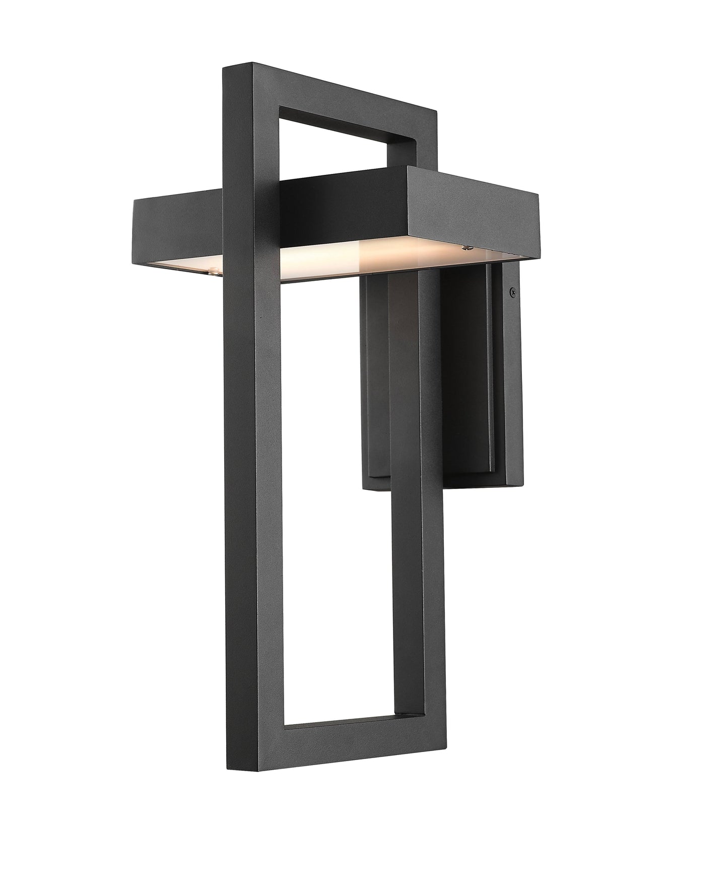 Z-Lite 566B-BK-LED Luttrel 1 Light Outdoor Wall Sconce, Black