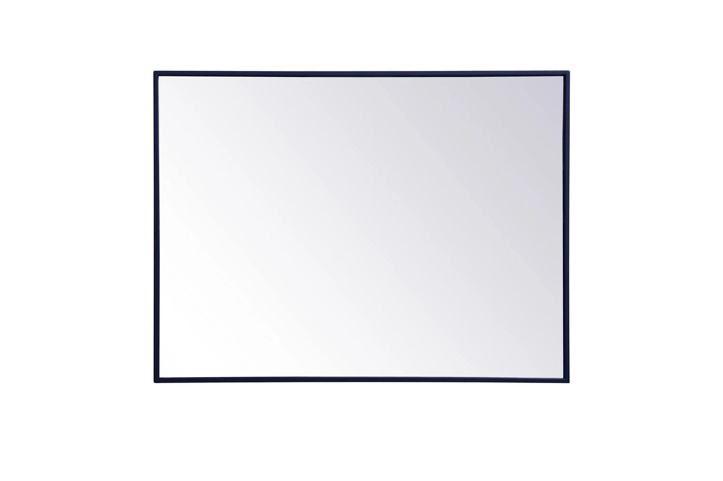 Elegant Decor MR42736BL 27 x 36 in. Metal Frame Rectangle Mirror Blue