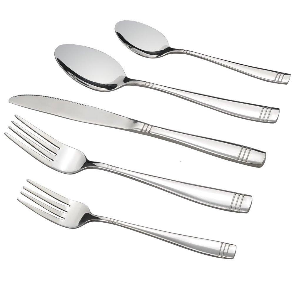 Obston 80-Piece Flatware Set Stainless Steel Service for 16