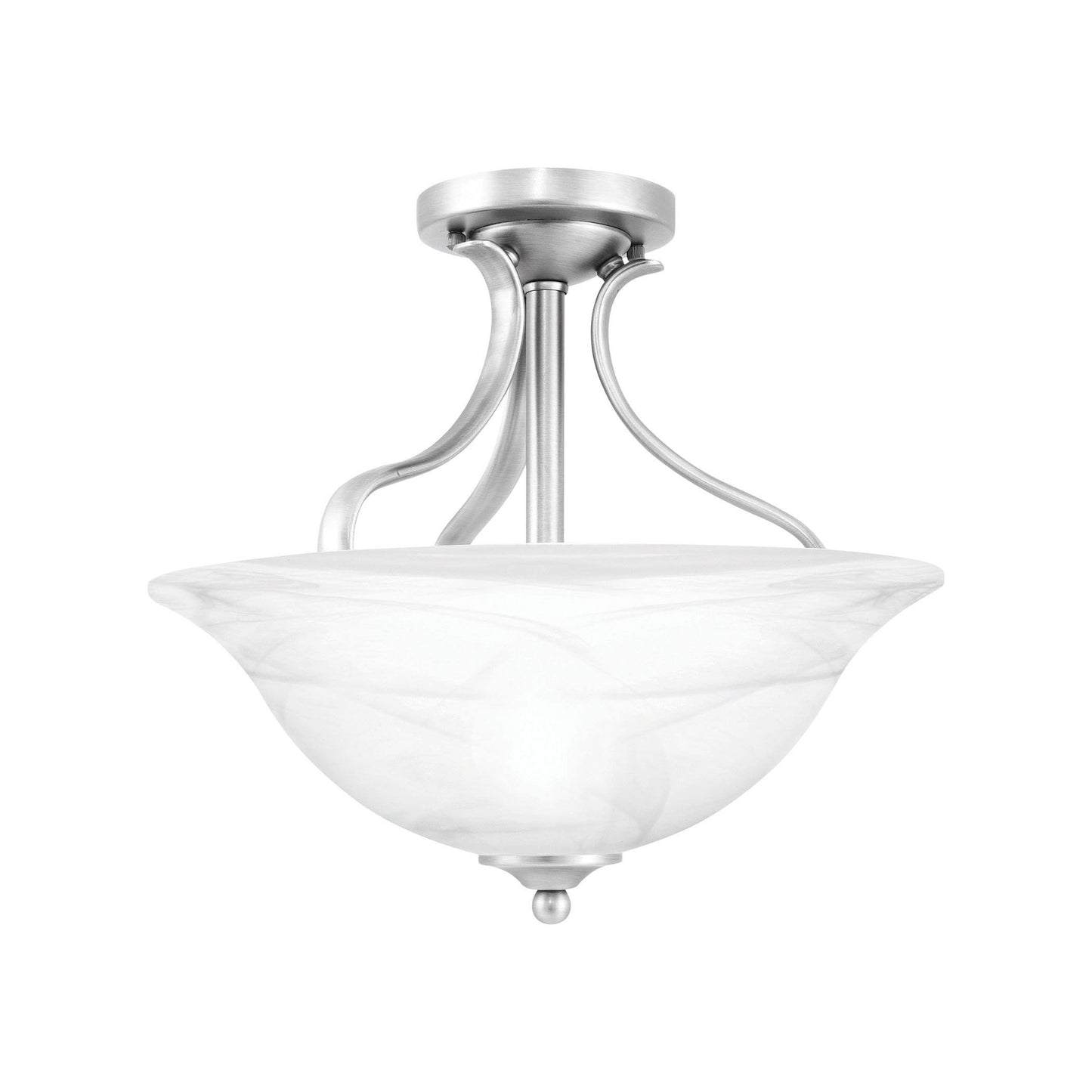 Thomas Lighting Prestige Brushed Nickel 2-Light Ceiling Lamp SL842078