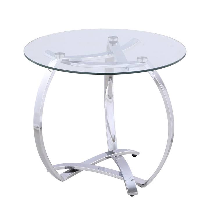 Chintaly 24 Round Glass Lamp Table Top