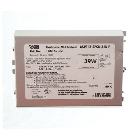 Vossloh Schwabe M3912-27CK-5EU-F Metal Halide Ballast, Silver