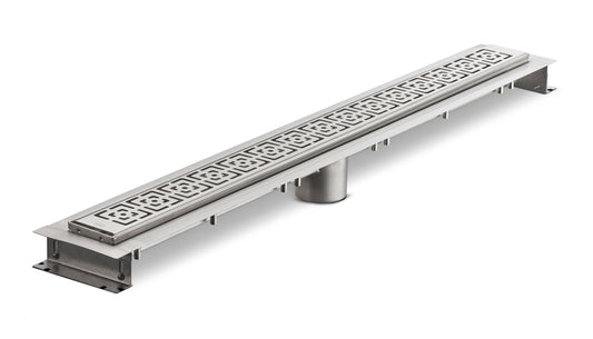 Zurn ZS880-32-DB - 32 Stainless Steel Linear Shower Drain with Decorative Block Grate