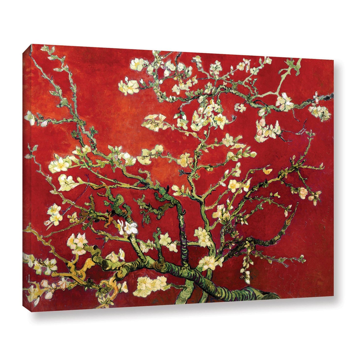 Vincent Van Gogh Red Blossoming Almond Tree Canvas - 18x24