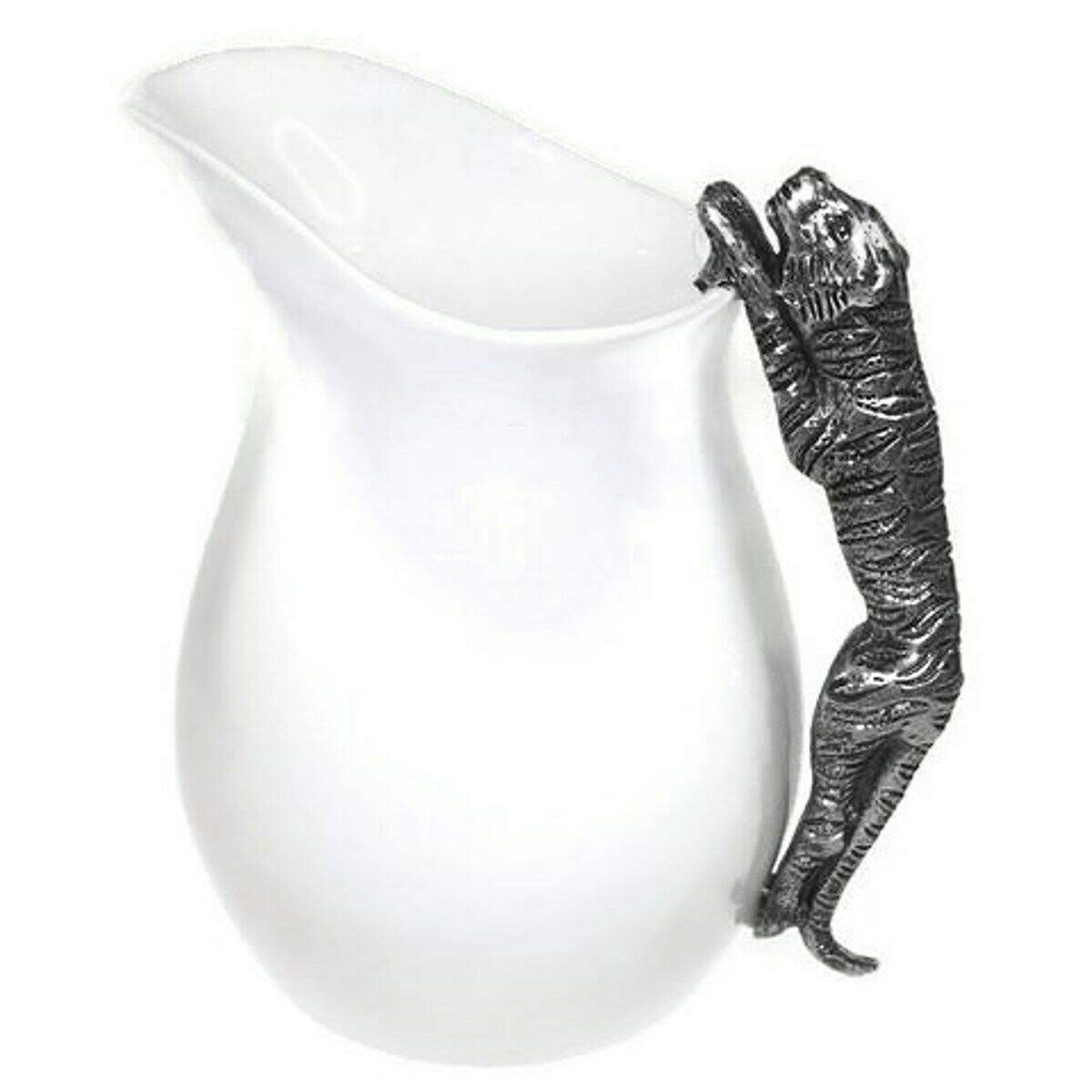 Elegance Heim Concept Ceramic Water Pitcher with Tiger Handle