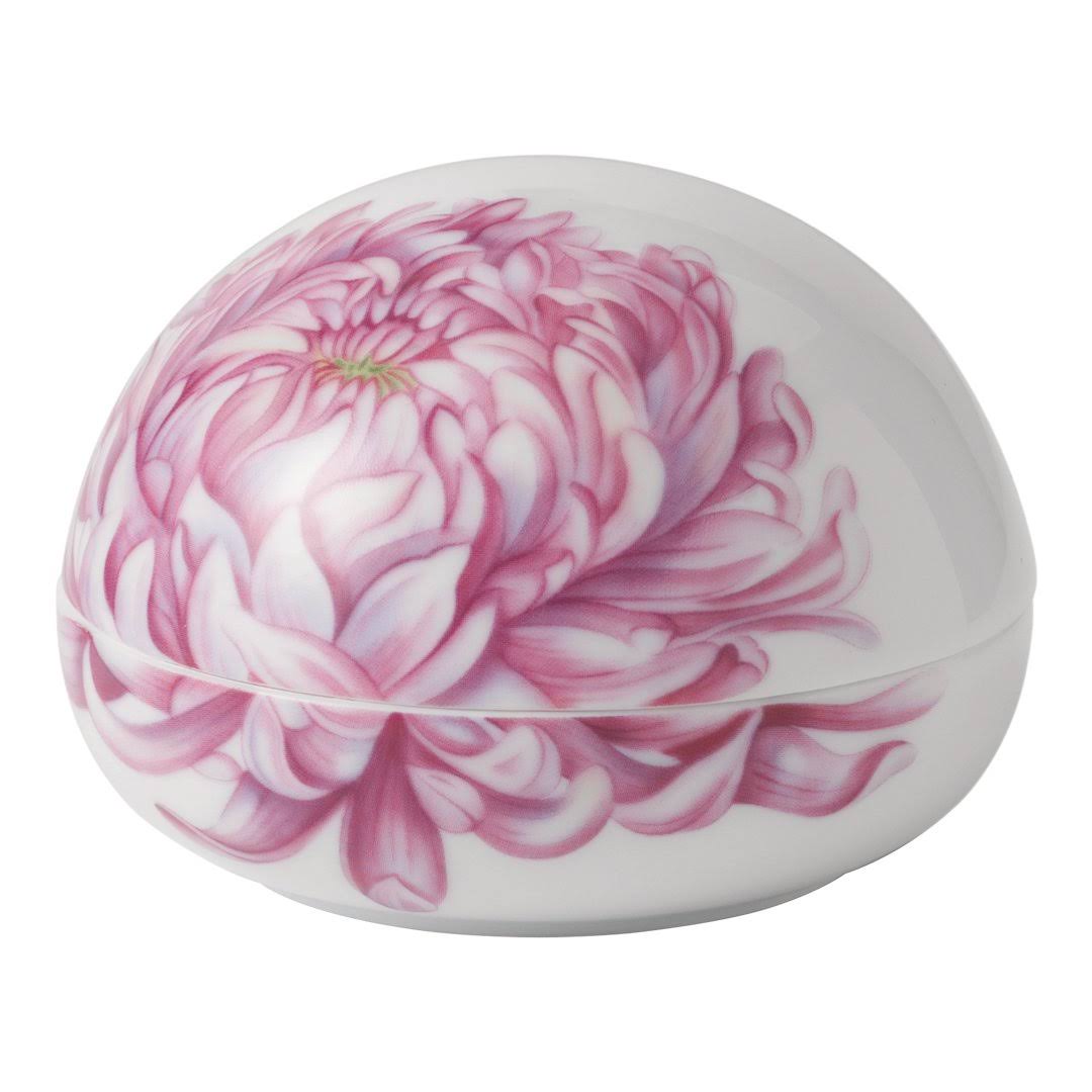 Royal Copenhagen Egg Bonboniere, Chrysanthemum