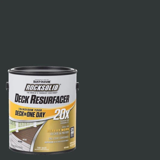 Rust-Oleum RockSolid 1 gal. Black Exterior 20X Deck Resurfacer 319361