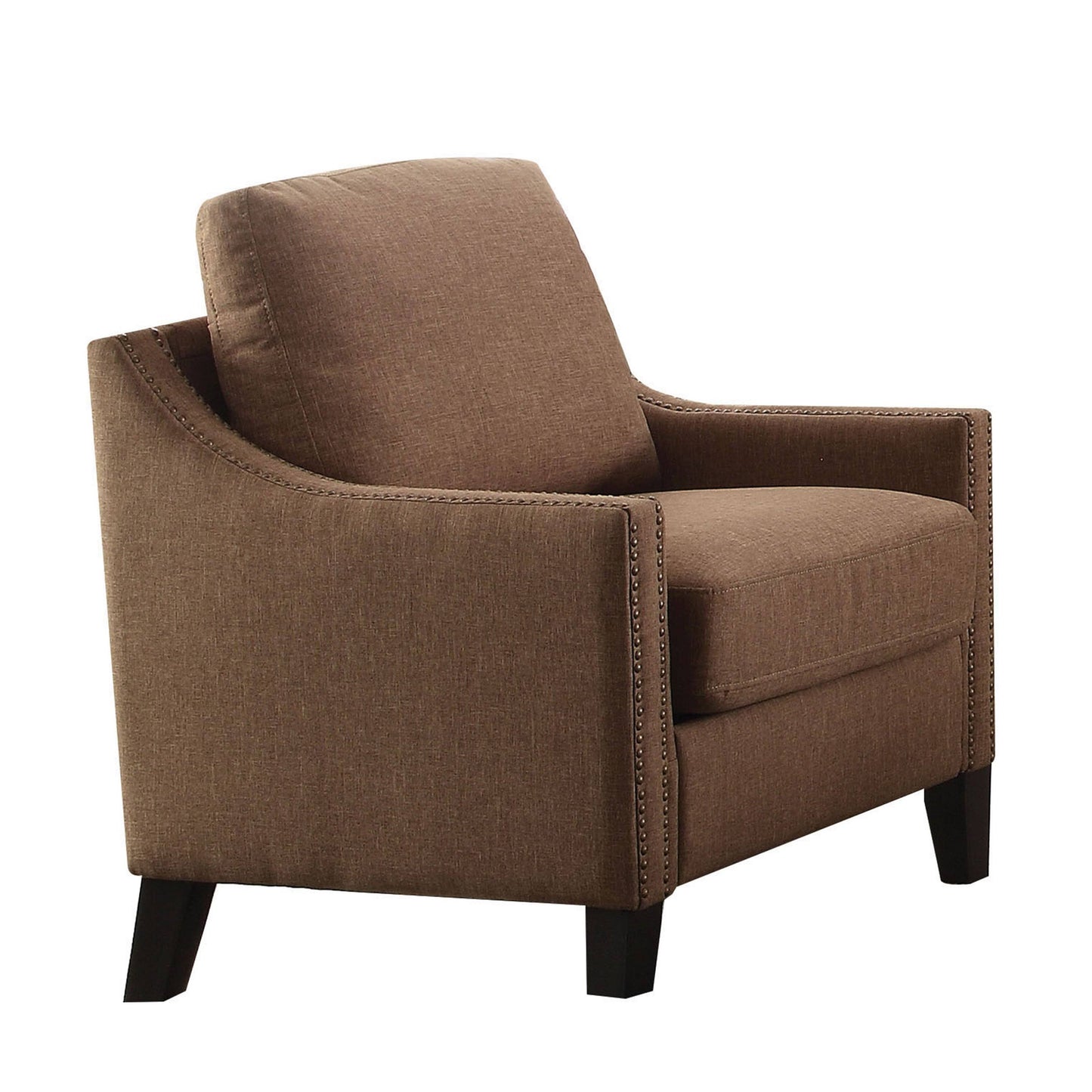 Acme Furniture Zapata Jr Accent Chair, Brown Linen