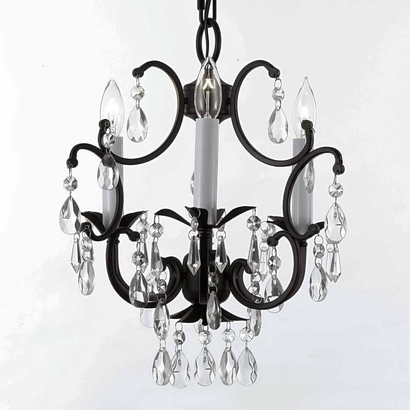 EverythingHome 3-Light Crystal Chandelier J2-1007