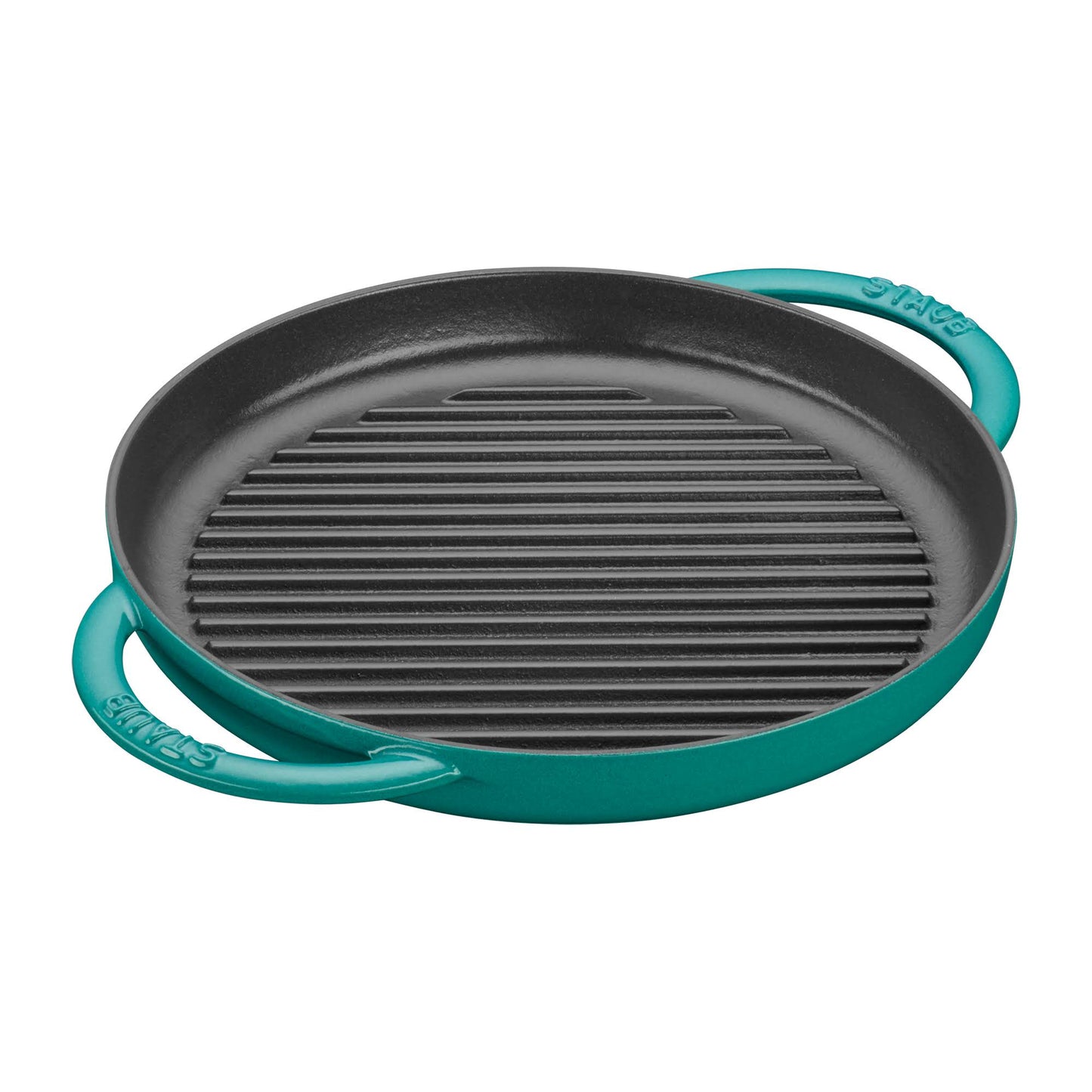 Staub Cast Iron 10 Pure Grill, Turquoise/Black