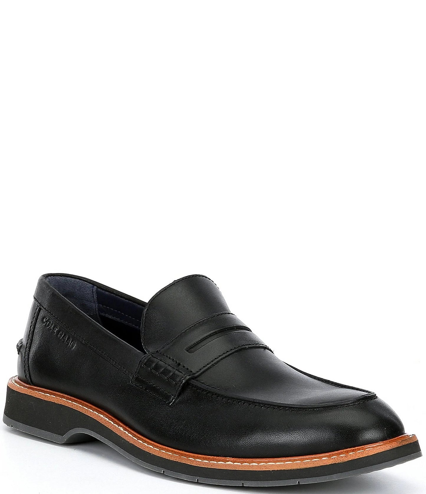 Cole Haan Mens Morris Penny Loafers - Black