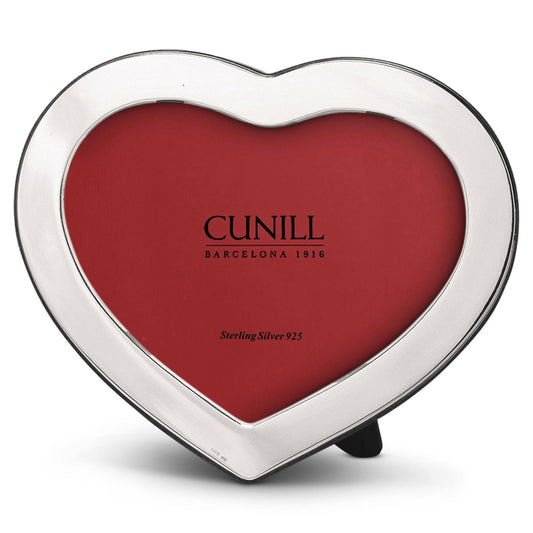 Cunill America Heart-Shaped Sterling Silver Picture Frame - 4 x 6