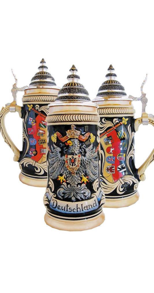 German Beer Stein German with State Coat of Arms Stein 0.5 LITER Tankard Beer Mug Zo 1633/996