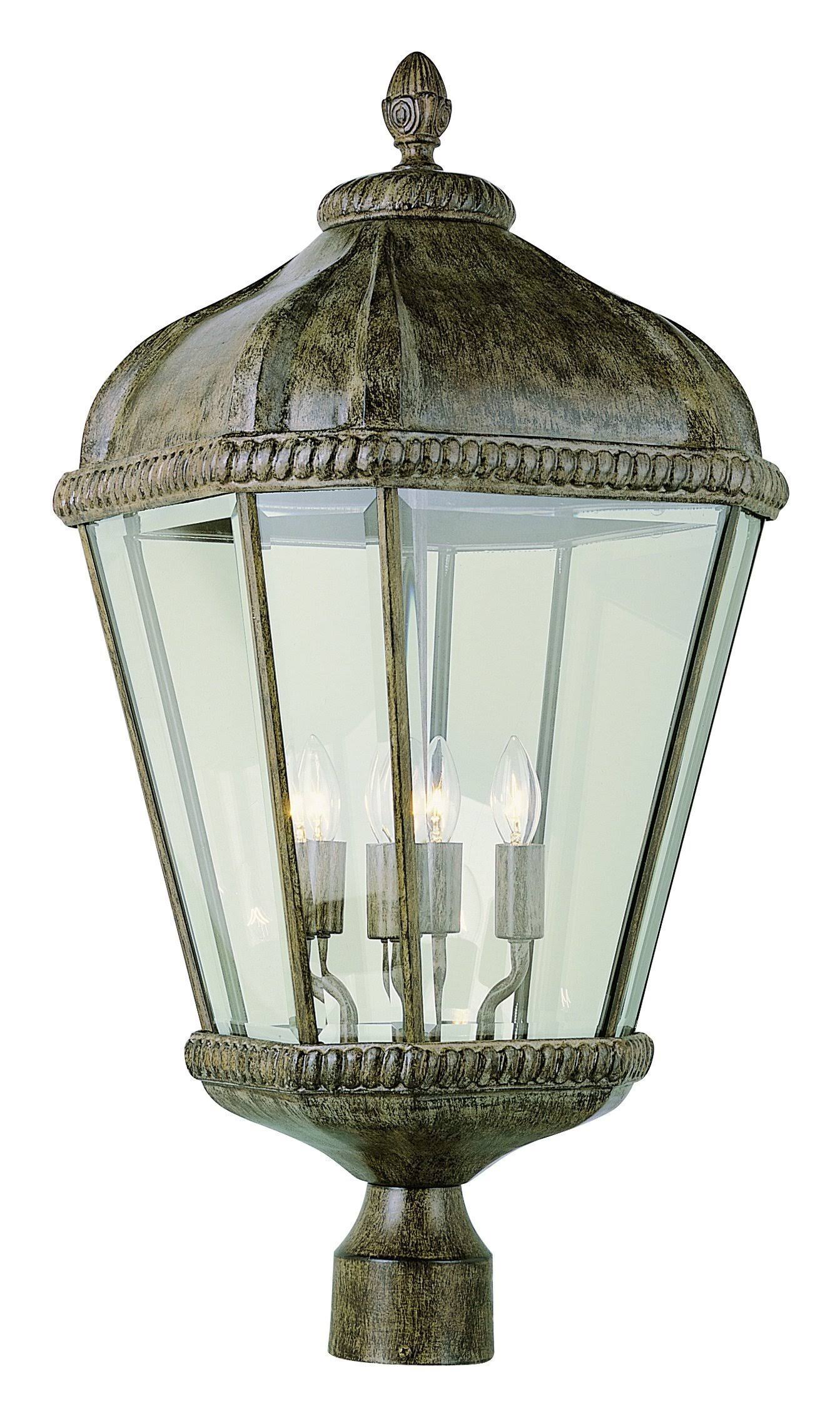 Trans Globe 5154 Brt Burnished Rust Outdoor Post Light