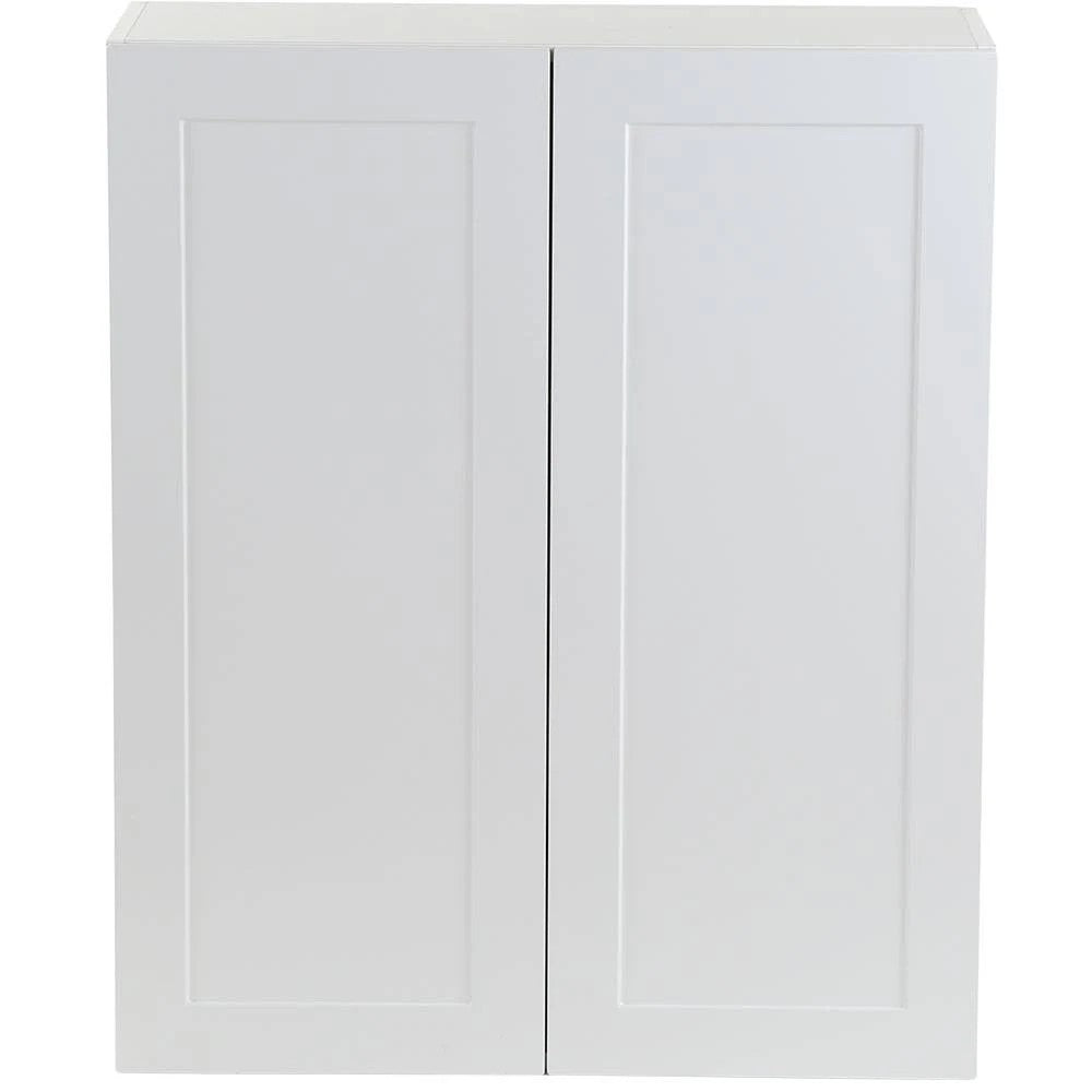 Hampton Bay Cambridge Shaker Assembled 30x36x12.5 in. Wall Cabinet with 2 Soft Close Doors in White