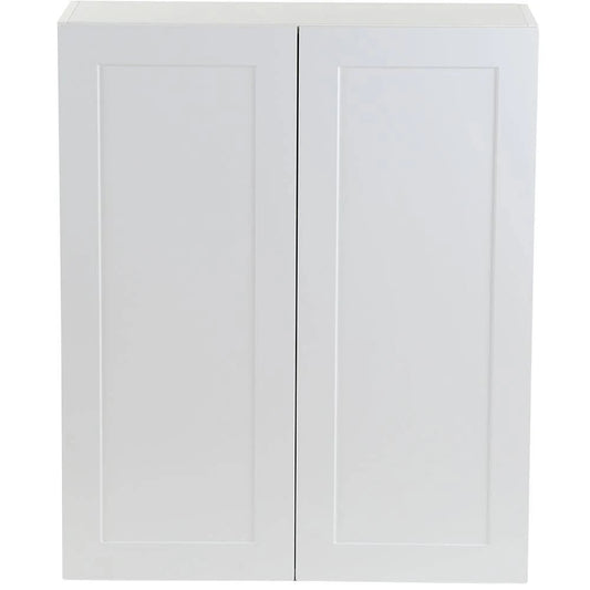 Hampton Bay Cambridge Shaker Assembled 30x36x12.5 in. Wall Cabinet with 2 Soft Close Doors in White