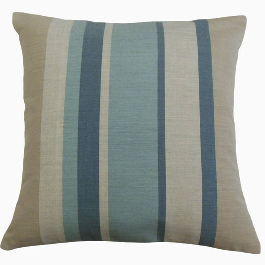 The Pillow Collection Scotlyn Striped Decorative Throw Pillow - Blue - 20 x 20 - Square