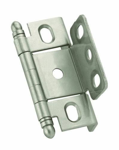 Amerock PK3175TBG10 Full Inset, Full Wrap, Ball Tip Hinge with 3/4in19mm Door Th