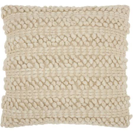 Demorest Square Pillow Cover and Insert Color Beige